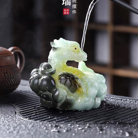 Zodiac snake color-changing tea pet ornaments
