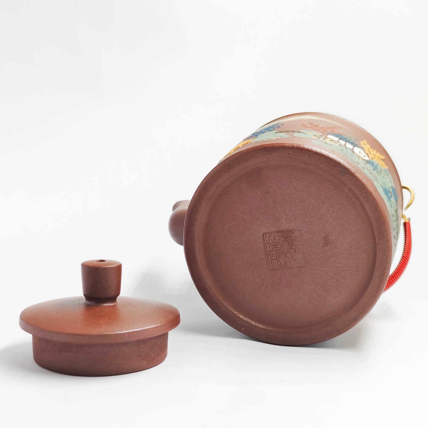 Zhuni Hanging Teapot with Landscape Painting and Artistic Conception