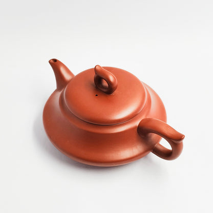Flat Lantern Teapot in Zhuni Clay