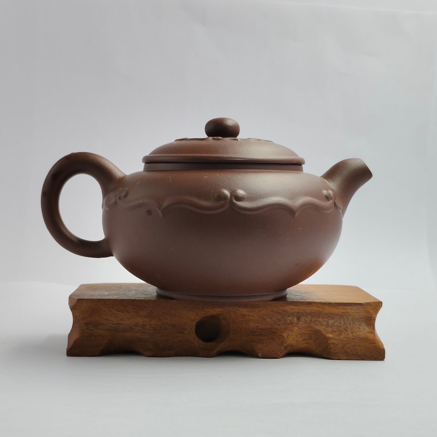 Master Yin Jiaji handmade Roshi mud Ru Yi teapot