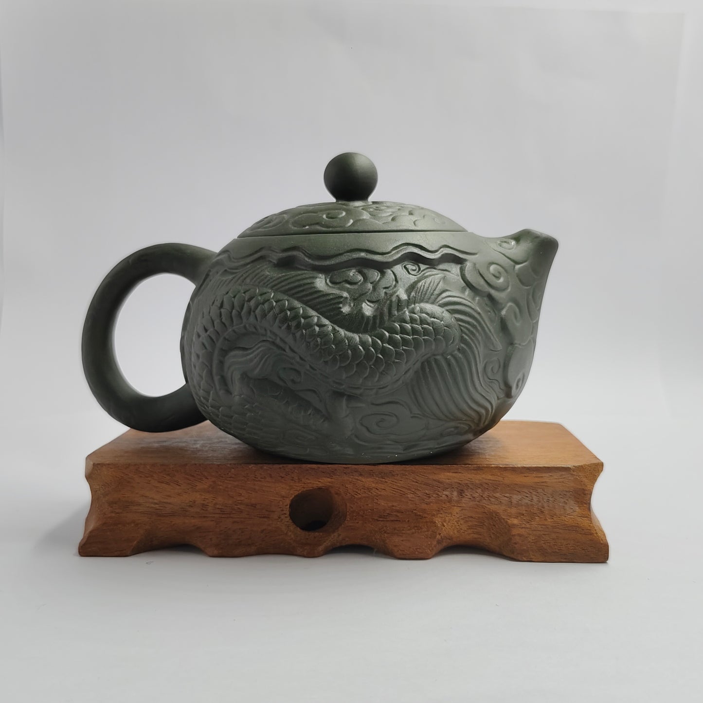 Purple clay pot raw ore green mud Xi Shi Teng Long teapot