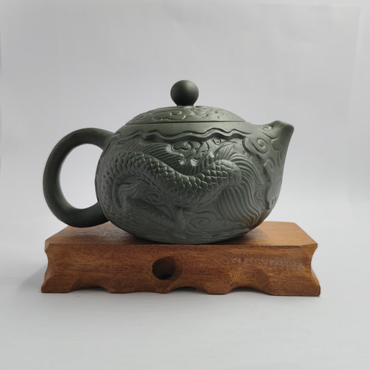 Purple clay pot raw ore green mud Xi Shi Teng Long teapot