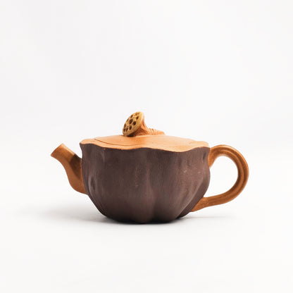 Lotus Seed Pod Teapot in Two-tone Duanni Clay