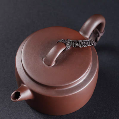 Han Tile Teapot Single Teapot Purple Clay Handmade Small Teapot Chinese Style Home